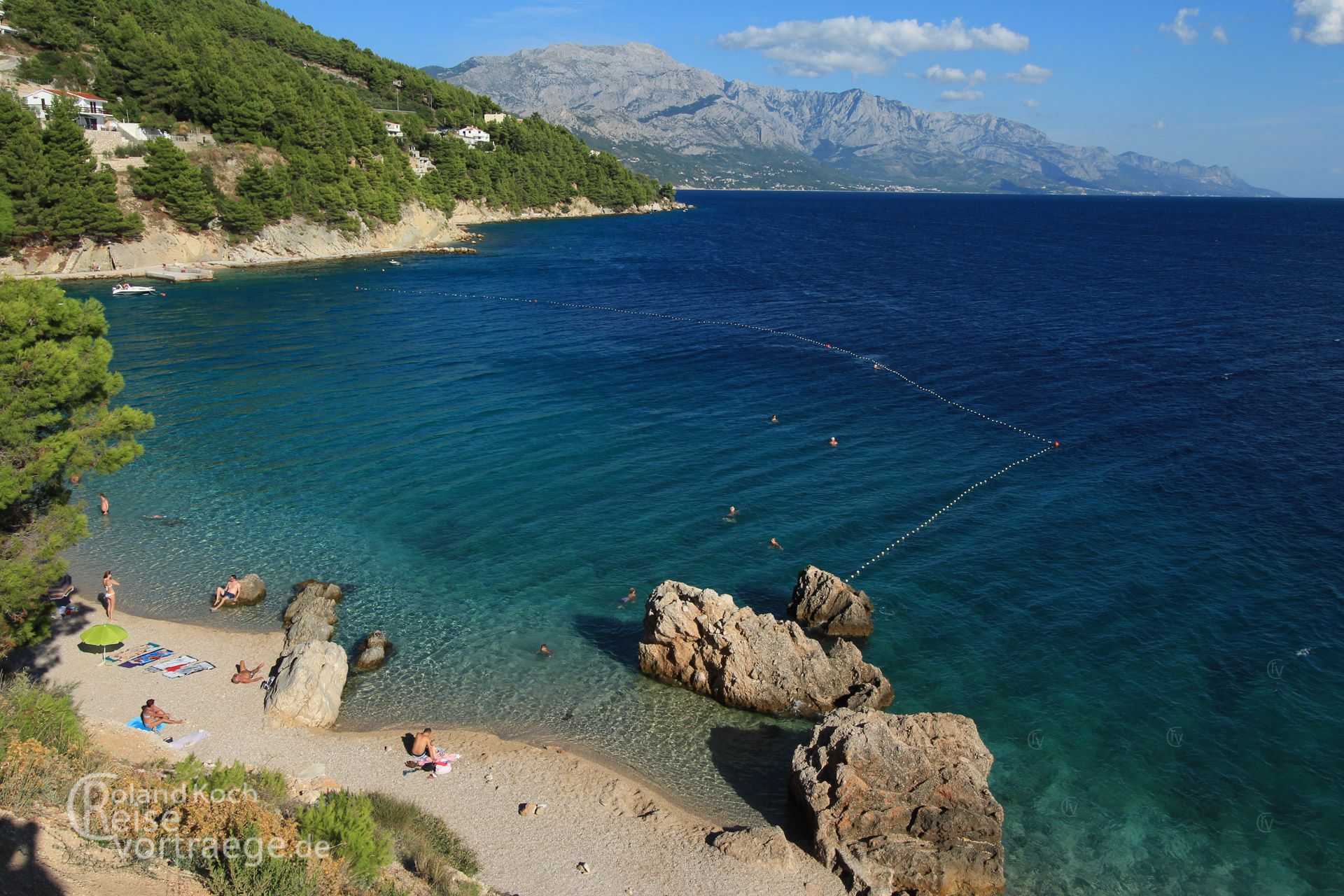 Kroatien - Dalmatien - Magarska Riveira - Strand bei Brela